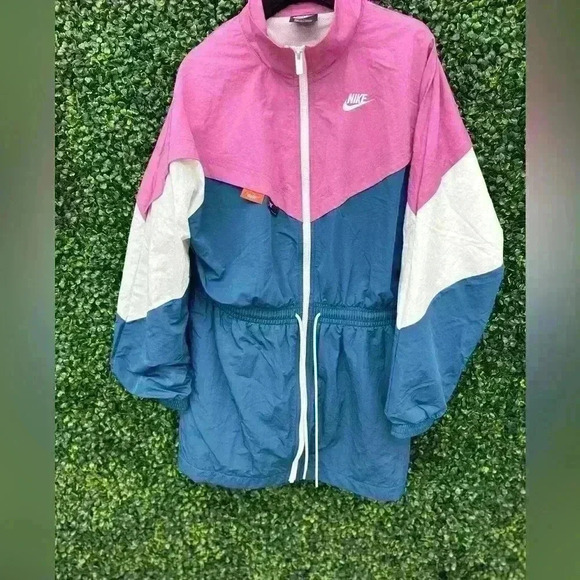 NIKE WOMEN'S ICON CLASH COLOR BLOCK TRACK JACKET “RARE VINTAGE”  SIZE XS - Picture 2 of 11